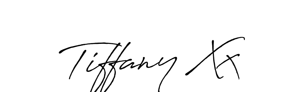 Create a beautiful signature design for name Tiffany Xx. With this signature (Antro_Vectra_Bolder) fonts, you can make a handwritten signature for free. Tiffany Xx signature style 7 images and pictures png