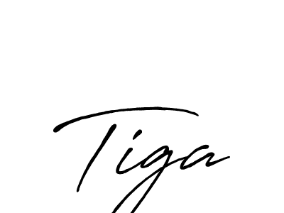 Create a beautiful signature design for name Tiga. With this signature (Antro_Vectra_Bolder) fonts, you can make a handwritten signature for free. Tiga signature style 7 images and pictures png