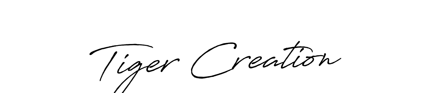 Also we have Tiger Creation name is the best signature style. Create professional handwritten signature collection using Antro_Vectra_Bolder autograph style. Tiger Creation signature style 7 images and pictures png