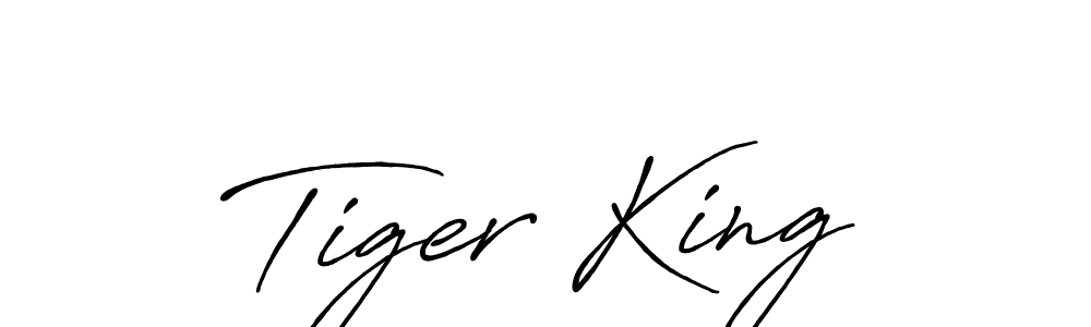 How to make Tiger King name signature. Use Antro_Vectra_Bolder style for creating short signs online. This is the latest handwritten sign. Tiger King signature style 7 images and pictures png