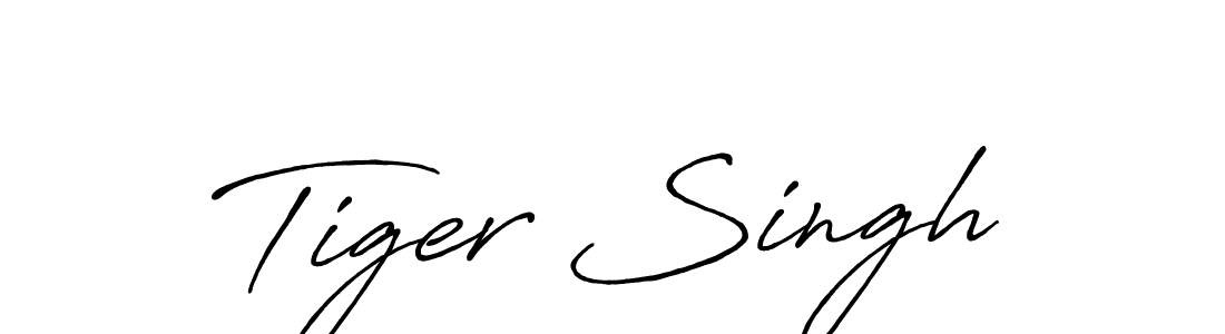 You should practise on your own different ways (Antro_Vectra_Bolder) to write your name (Tiger Singh) in signature. don't let someone else do it for you. Tiger Singh signature style 7 images and pictures png