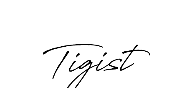 Make a beautiful signature design for name Tigist. With this signature (Antro_Vectra_Bolder) style, you can create a handwritten signature for free. Tigist signature style 7 images and pictures png