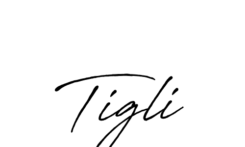 The best way (Antro_Vectra_Bolder) to make a short signature is to pick only two or three words in your name. The name Tigli include a total of six letters. For converting this name. Tigli signature style 7 images and pictures png
