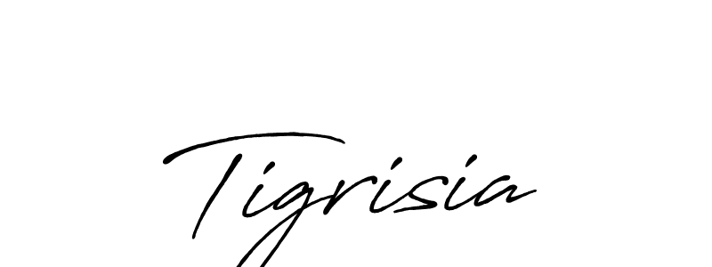 Design your own signature with our free online signature maker. With this signature software, you can create a handwritten (Antro_Vectra_Bolder) signature for name Tigrisia. Tigrisia signature style 7 images and pictures png