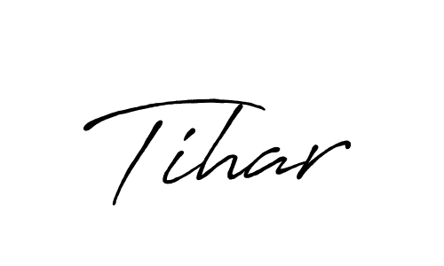 Antro_Vectra_Bolder is a professional signature style that is perfect for those who want to add a touch of class to their signature. It is also a great choice for those who want to make their signature more unique. Get Tihar name to fancy signature for free. Tihar signature style 7 images and pictures png