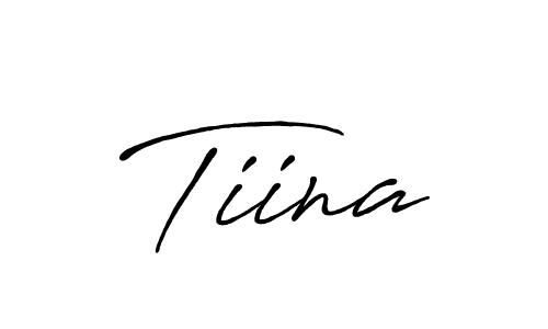 Use a signature maker to create a handwritten signature online. With this signature software, you can design (Antro_Vectra_Bolder) your own signature for name Tiina. Tiina signature style 7 images and pictures png