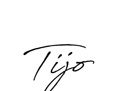 Create a beautiful signature design for name Tijo. With this signature (Antro_Vectra_Bolder) fonts, you can make a handwritten signature for free. Tijo signature style 7 images and pictures png