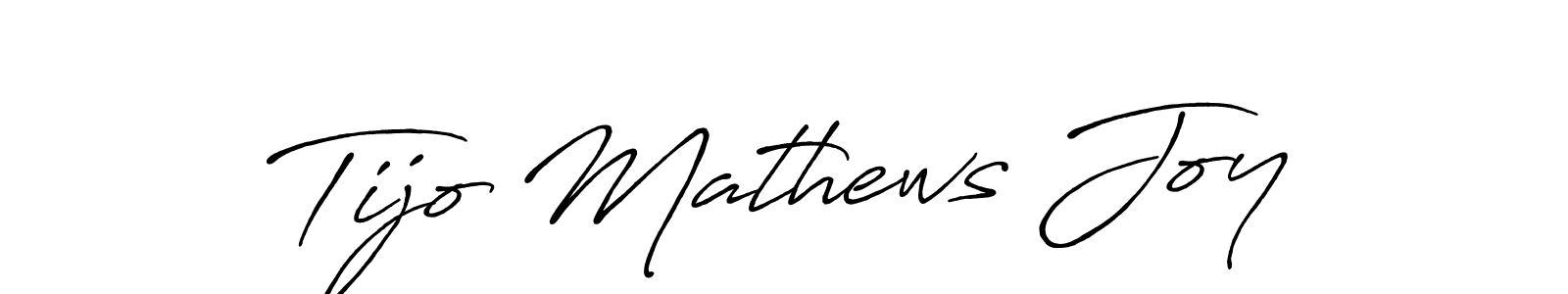 Use a signature maker to create a handwritten signature online. With this signature software, you can design (Antro_Vectra_Bolder) your own signature for name Tijo Mathews Joy. Tijo Mathews Joy signature style 7 images and pictures png