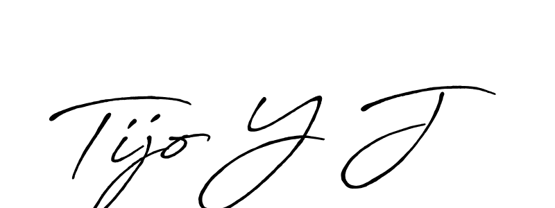 Design your own signature with our free online signature maker. With this signature software, you can create a handwritten (Antro_Vectra_Bolder) signature for name Tijo Y J. Tijo Y J signature style 7 images and pictures png