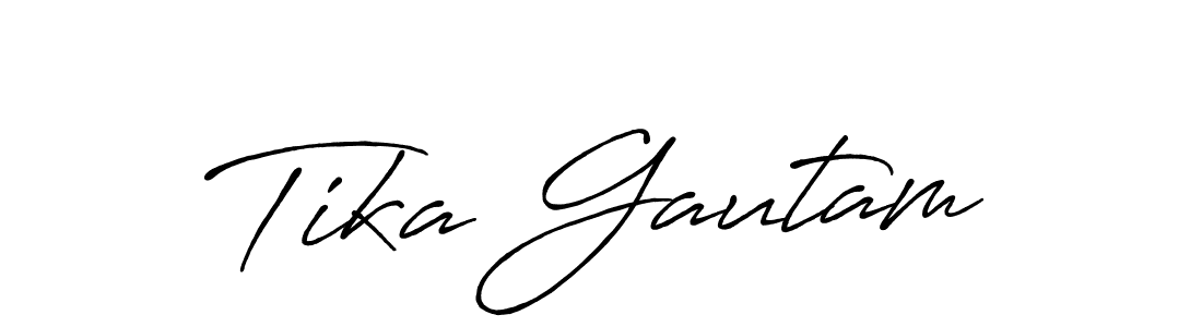 Once you've used our free online signature maker to create your best signature Antro_Vectra_Bolder style, it's time to enjoy all of the benefits that Tika Gautam name signing documents. Tika Gautam signature style 7 images and pictures png