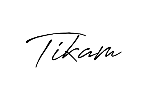 The best way (Antro_Vectra_Bolder) to make a short signature is to pick only two or three words in your name. The name Tikam include a total of six letters. For converting this name. Tikam signature style 7 images and pictures png
