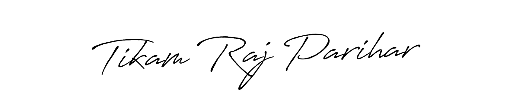 Make a beautiful signature design for name Tikam Raj Parihar. With this signature (Antro_Vectra_Bolder) style, you can create a handwritten signature for free. Tikam Raj Parihar signature style 7 images and pictures png
