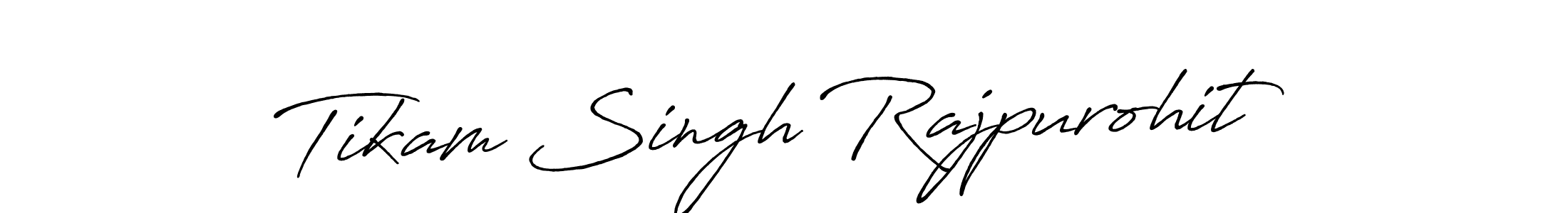 How to make Tikam Singh Rajpurohit name signature. Use Antro_Vectra_Bolder style for creating short signs online. This is the latest handwritten sign. Tikam Singh Rajpurohit signature style 7 images and pictures png