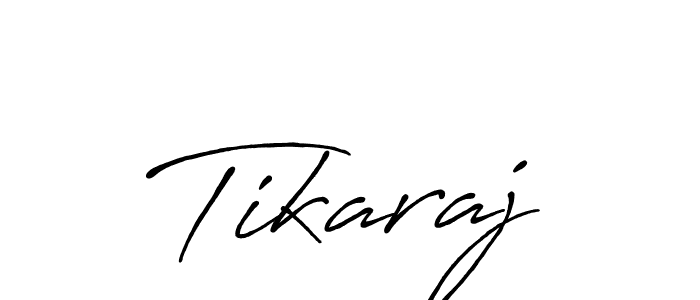 How to make Tikaraj name signature. Use Antro_Vectra_Bolder style for creating short signs online. This is the latest handwritten sign. Tikaraj signature style 7 images and pictures png