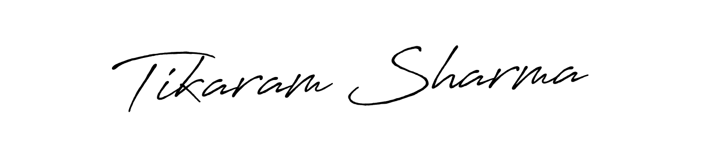 The best way (Antro_Vectra_Bolder) to make a short signature is to pick only two or three words in your name. The name Tikaram Sharma include a total of six letters. For converting this name. Tikaram Sharma signature style 7 images and pictures png