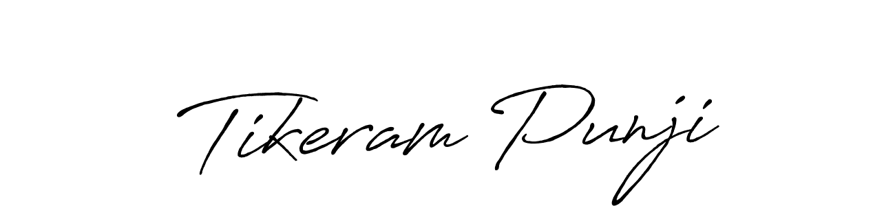 The best way (Antro_Vectra_Bolder) to make a short signature is to pick only two or three words in your name. The name Tikeram Punji include a total of six letters. For converting this name. Tikeram Punji signature style 7 images and pictures png