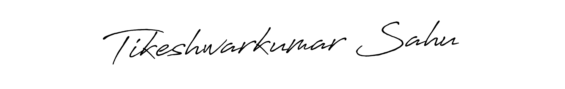 Make a beautiful signature design for name Tikeshwarkumar Sahu. With this signature (Antro_Vectra_Bolder) style, you can create a handwritten signature for free. Tikeshwarkumar Sahu signature style 7 images and pictures png