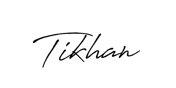 How to make Tikhan signature? Antro_Vectra_Bolder is a professional autograph style. Create handwritten signature for Tikhan name. Tikhan signature style 7 images and pictures png