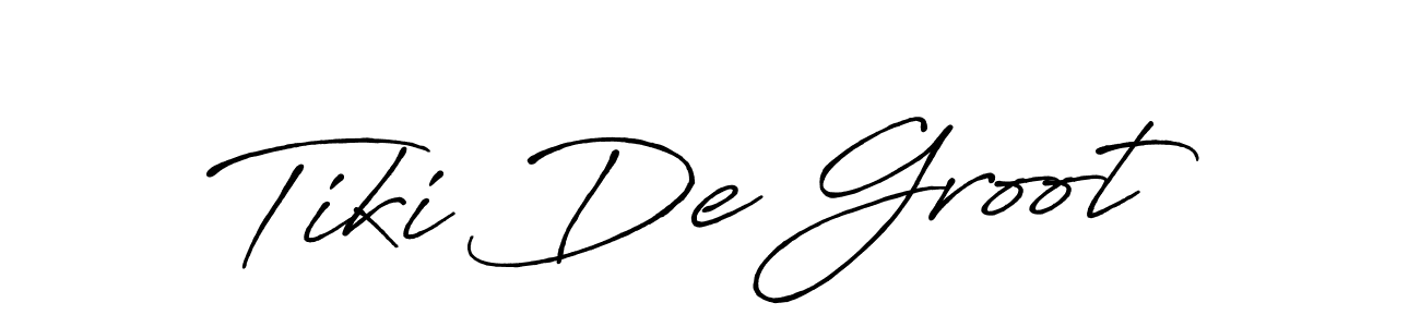 How to Draw Tiki De Groot signature style? Antro_Vectra_Bolder is a latest design signature styles for name Tiki De Groot. Tiki De Groot signature style 7 images and pictures png