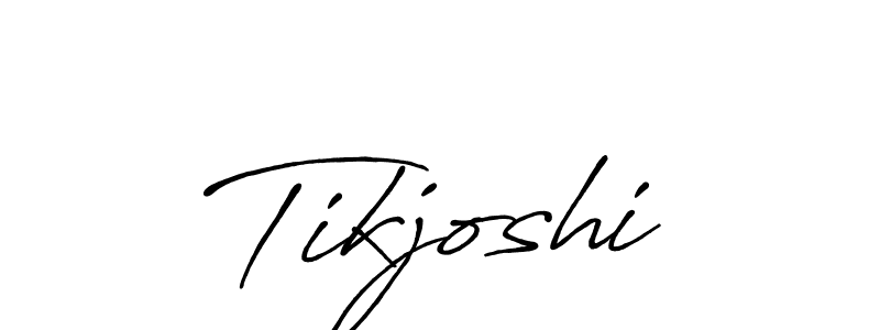 Tikjoshi stylish signature style. Best Handwritten Sign (Antro_Vectra_Bolder) for my name. Handwritten Signature Collection Ideas for my name Tikjoshi. Tikjoshi signature style 7 images and pictures png