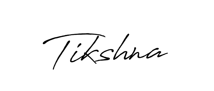 Create a beautiful signature design for name Tikshna. With this signature (Antro_Vectra_Bolder) fonts, you can make a handwritten signature for free. Tikshna signature style 7 images and pictures png