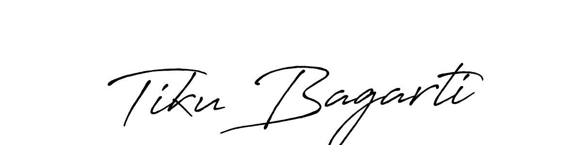 Make a beautiful signature design for name Tiku Bagarti. With this signature (Antro_Vectra_Bolder) style, you can create a handwritten signature for free. Tiku Bagarti signature style 7 images and pictures png
