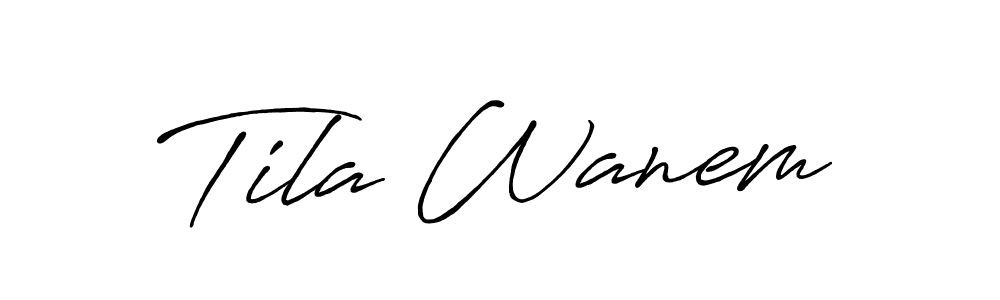 This is the best signature style for the Tila Wanem name. Also you like these signature font (Antro_Vectra_Bolder). Mix name signature. Tila Wanem signature style 7 images and pictures png