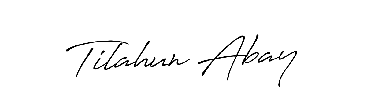 It looks lik you need a new signature style for name Tilahun Abay. Design unique handwritten (Antro_Vectra_Bolder) signature with our free signature maker in just a few clicks. Tilahun Abay signature style 7 images and pictures png