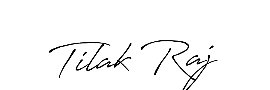 Design your own signature with our free online signature maker. With this signature software, you can create a handwritten (Antro_Vectra_Bolder) signature for name Tilak Raj. Tilak Raj signature style 7 images and pictures png