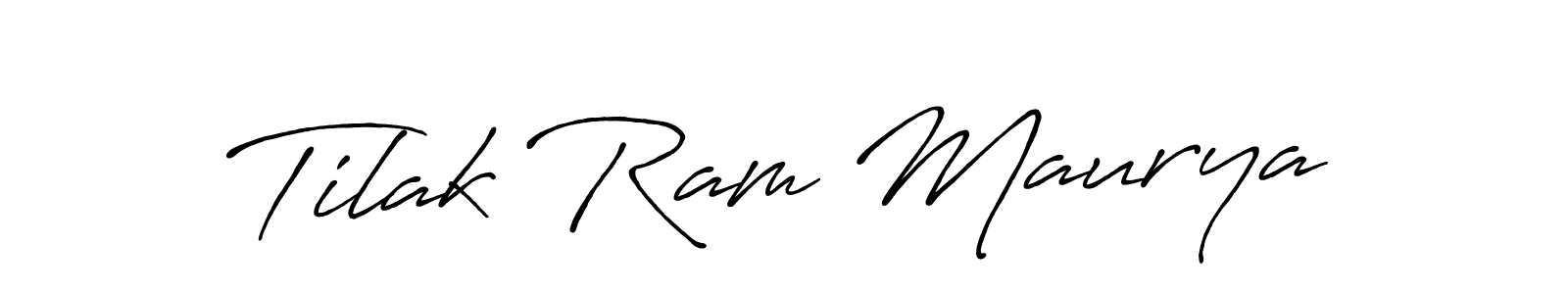 Similarly Antro_Vectra_Bolder is the best handwritten signature design. Signature creator online .You can use it as an online autograph creator for name Tilak Ram Maurya. Tilak Ram Maurya signature style 7 images and pictures png