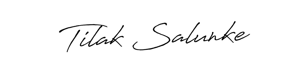 You should practise on your own different ways (Antro_Vectra_Bolder) to write your name (Tilak Salunke) in signature. don't let someone else do it for you. Tilak Salunke signature style 7 images and pictures png