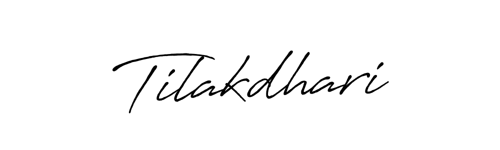 Once you've used our free online signature maker to create your best signature Antro_Vectra_Bolder style, it's time to enjoy all of the benefits that Tilakdhari name signing documents. Tilakdhari signature style 7 images and pictures png