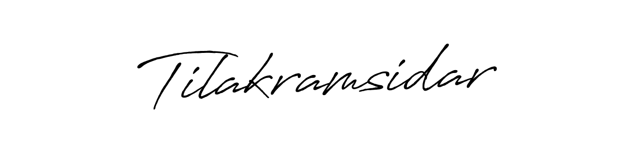 It looks lik you need a new signature style for name Tilakramsidar. Design unique handwritten (Antro_Vectra_Bolder) signature with our free signature maker in just a few clicks. Tilakramsidar signature style 7 images and pictures png