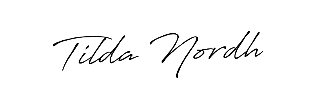 Tilda Nordh stylish signature style. Best Handwritten Sign (Antro_Vectra_Bolder) for my name. Handwritten Signature Collection Ideas for my name Tilda Nordh. Tilda Nordh signature style 7 images and pictures png