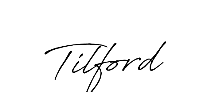 How to make Tilford name signature. Use Antro_Vectra_Bolder style for creating short signs online. This is the latest handwritten sign. Tilford signature style 7 images and pictures png