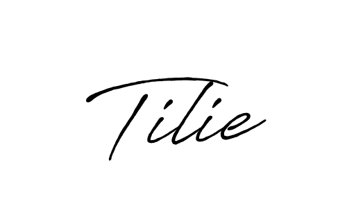 You should practise on your own different ways (Antro_Vectra_Bolder) to write your name (Tilie) in signature. don't let someone else do it for you. Tilie signature style 7 images and pictures png