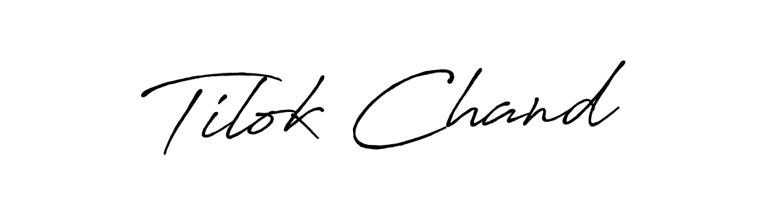 The best way (Antro_Vectra_Bolder) to make a short signature is to pick only two or three words in your name. The name Tilok Chand include a total of six letters. For converting this name. Tilok Chand signature style 7 images and pictures png