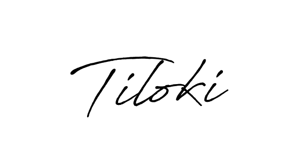 Use a signature maker to create a handwritten signature online. With this signature software, you can design (Antro_Vectra_Bolder) your own signature for name Tiloki. Tiloki signature style 7 images and pictures png