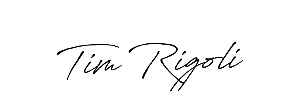 Use a signature maker to create a handwritten signature online. With this signature software, you can design (Antro_Vectra_Bolder) your own signature for name Tim Rigoli. Tim Rigoli signature style 7 images and pictures png