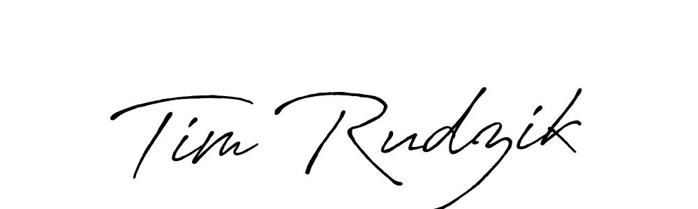 Create a beautiful signature design for name Tim Rudzik. With this signature (Antro_Vectra_Bolder) fonts, you can make a handwritten signature for free. Tim Rudzik signature style 7 images and pictures png