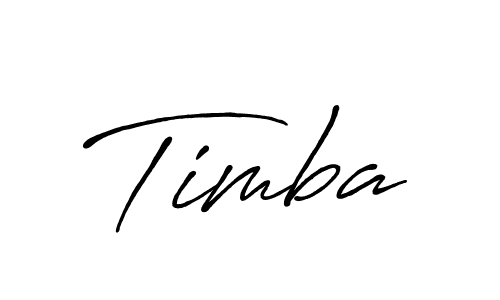 Create a beautiful signature design for name Timba. With this signature (Antro_Vectra_Bolder) fonts, you can make a handwritten signature for free. Timba signature style 7 images and pictures png