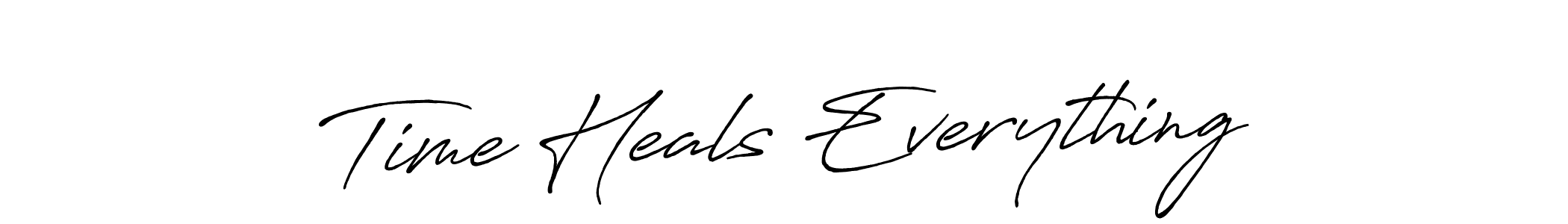 How to make Time Heals Everything signature? Antro_Vectra_Bolder is a professional autograph style. Create handwritten signature for Time Heals Everything name. Time Heals Everything signature style 7 images and pictures png