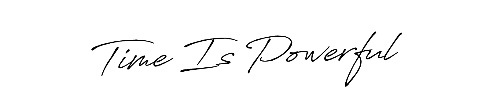 How to make Time Is Powerful signature? Antro_Vectra_Bolder is a professional autograph style. Create handwritten signature for Time Is Powerful name. Time Is Powerful signature style 7 images and pictures png
