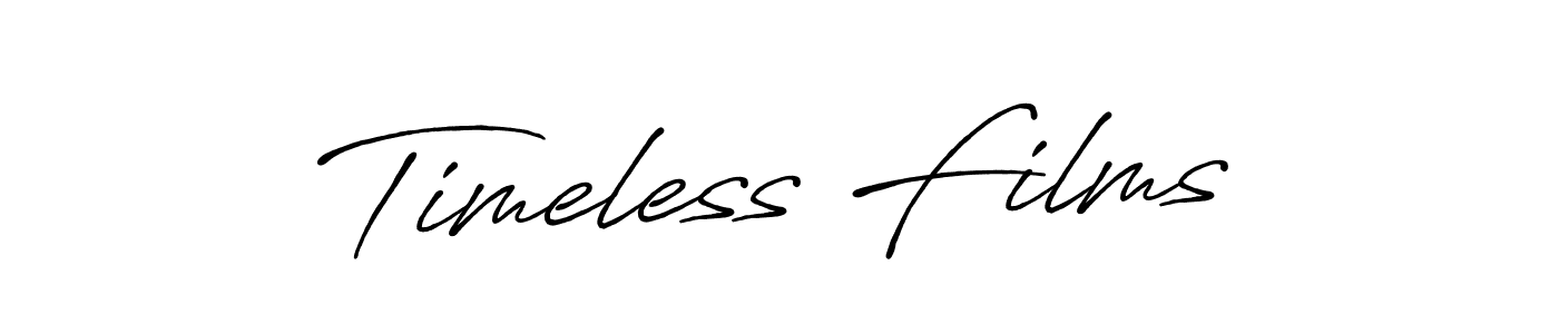 The best way (Antro_Vectra_Bolder) to make a short signature is to pick only two or three words in your name. The name Timeless Films include a total of six letters. For converting this name. Timeless Films signature style 7 images and pictures png