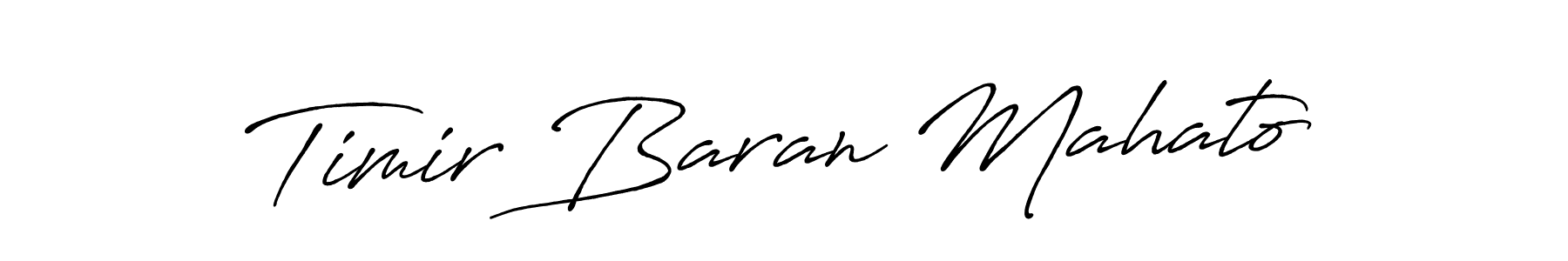 Design your own signature with our free online signature maker. With this signature software, you can create a handwritten (Antro_Vectra_Bolder) signature for name Timir Baran Mahato. Timir Baran Mahato signature style 7 images and pictures png