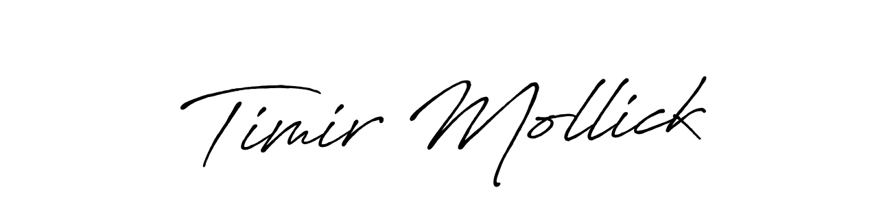 Also You can easily find your signature by using the search form. We will create Timir Mollick name handwritten signature images for you free of cost using Antro_Vectra_Bolder sign style. Timir Mollick signature style 7 images and pictures png