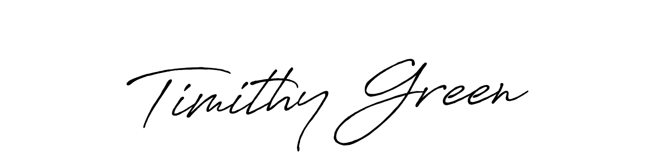 Make a beautiful signature design for name Timithy Green. With this signature (Antro_Vectra_Bolder) style, you can create a handwritten signature for free. Timithy Green signature style 7 images and pictures png