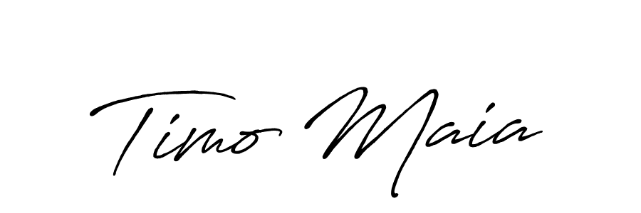 You should practise on your own different ways (Antro_Vectra_Bolder) to write your name (Timo Maia) in signature. don't let someone else do it for you. Timo Maia signature style 7 images and pictures png