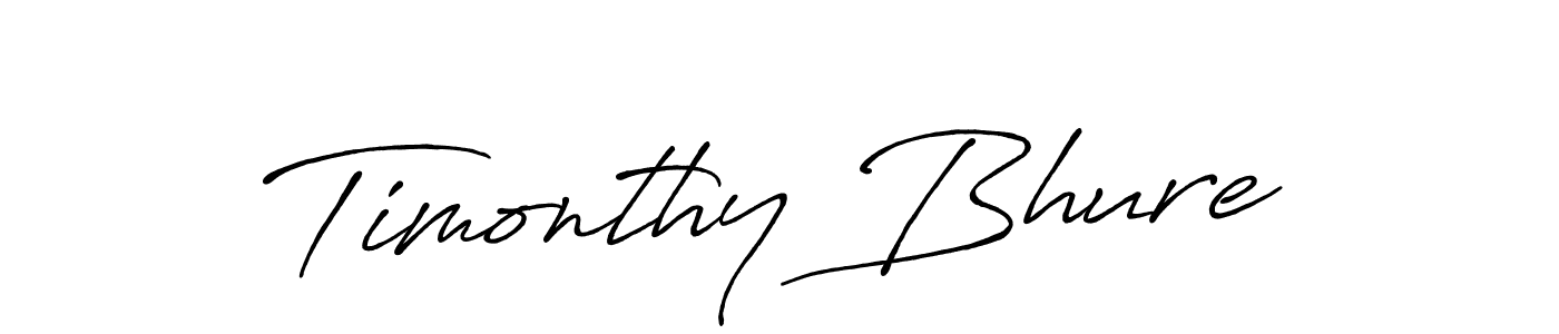 Create a beautiful signature design for name Timonthy Bhure. With this signature (Antro_Vectra_Bolder) fonts, you can make a handwritten signature for free. Timonthy Bhure signature style 7 images and pictures png