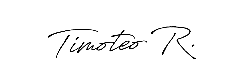 Make a beautiful signature design for name Timoteo R.. Use this online signature maker to create a handwritten signature for free. Timoteo R. signature style 7 images and pictures png